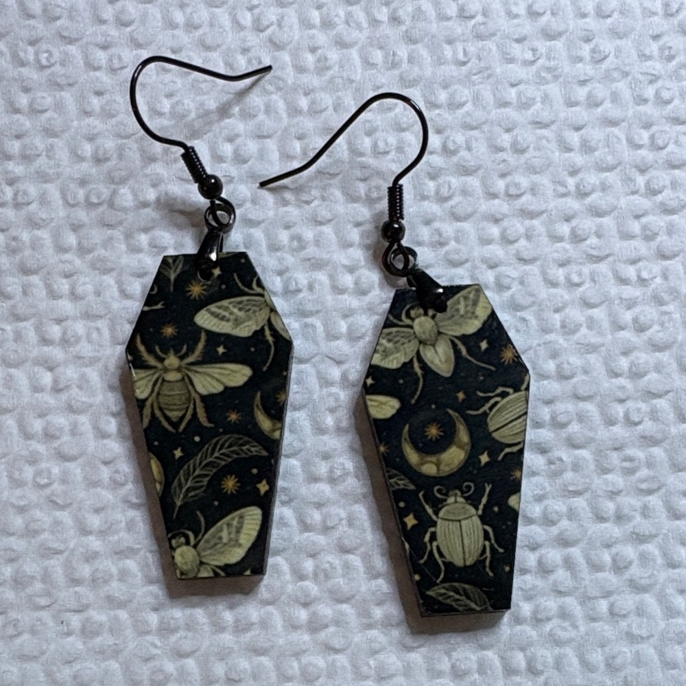 Moth earrings
